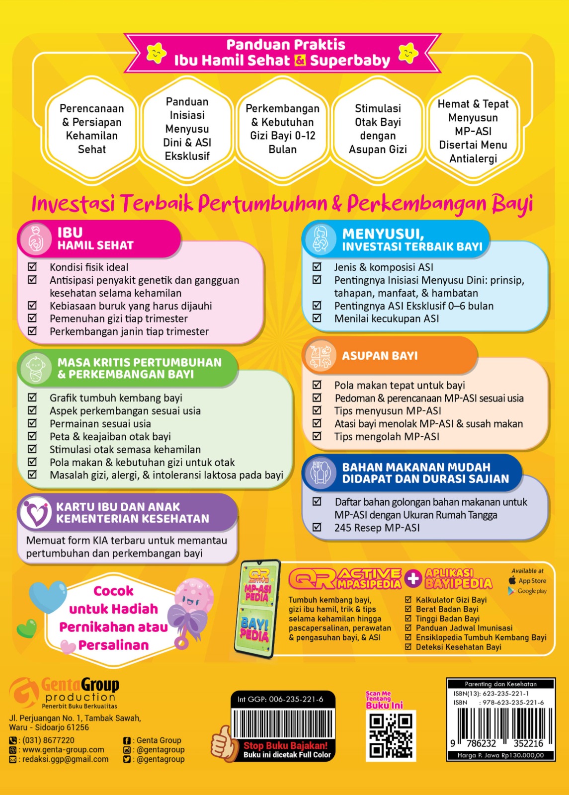 Contoh desain cover belakang buku profesional As-Shafa Publisher - Desain 2