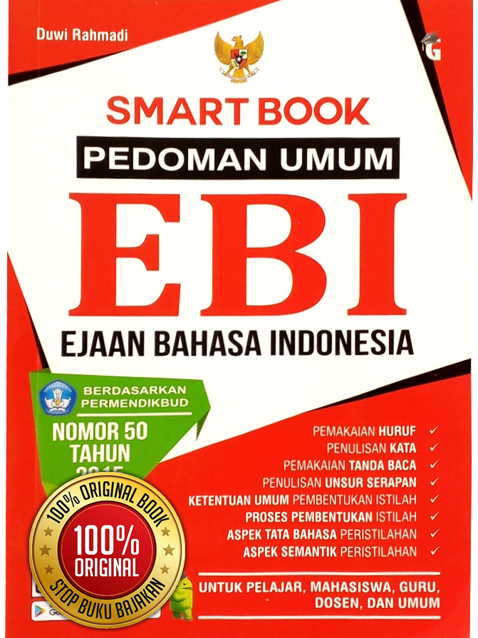 Smart Book Pedoman Umum EBI: Panduan Lengkap Ejaan Bahasa Indonesia Sesuai Permendikbud