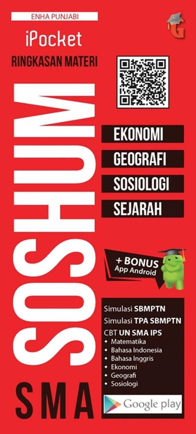 iPocket Ringkasan Materi SOSHUM SMA – Ekonomi, Geografi, Sosiologi, Sejarah + Persiapan SBMPTN