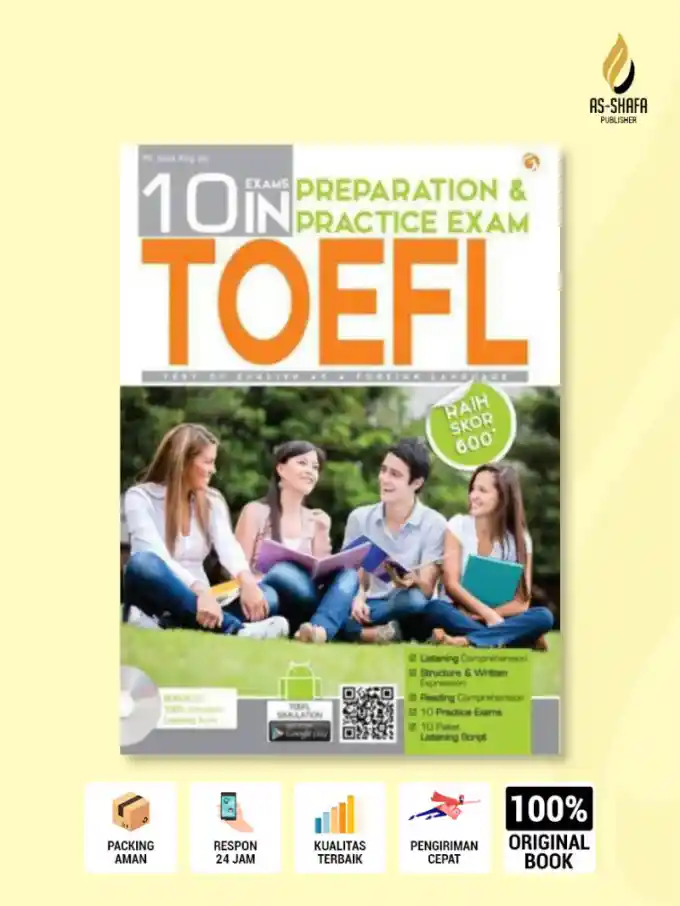 10 in 1 Preparation & Practice Exam TOEFL – Buku Persiapan TOEFL Lengkap dengan 10 Paket Soal dan Pembahasan