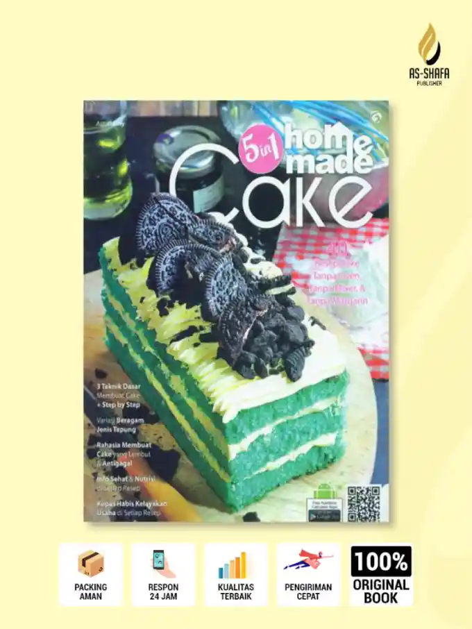 Buku 5 in 1 Homemade Cake: 40 Resep Cake Praktis Tanpa Oven, Tanpa Mixer, Tanpa Margarin karya ASTUTI EMY - Kesehatan & Gaya Hidup