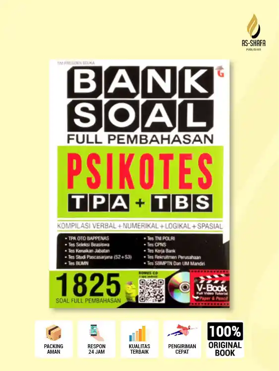 Bank Soal Psikotes TPA + TBS Full Pembahasan (1825 Soal Lengkap)
