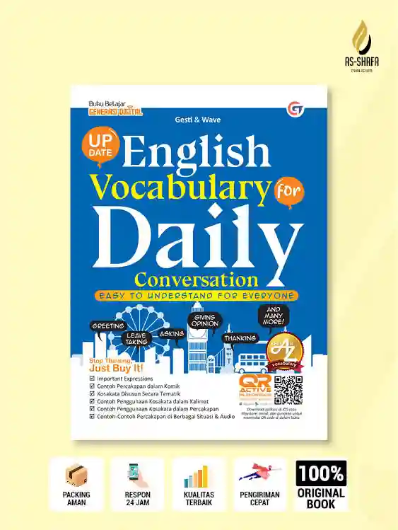 Buku ENGLISH VOCABULARY FOR DAILY CONVERSATION karya Gesti & Wave - Bahasa