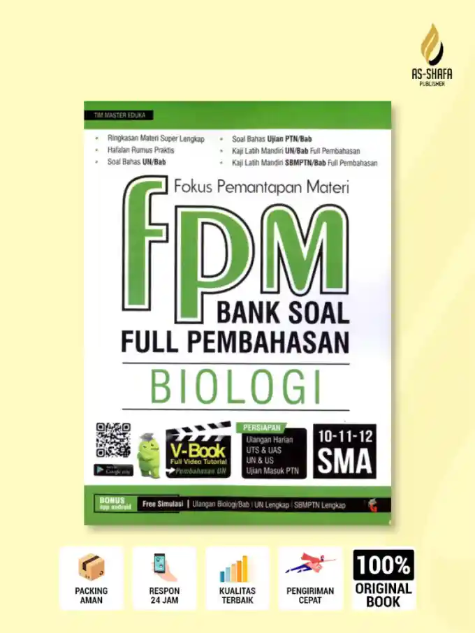 Cover of FPM Bank Soal Biologi SMA Kelas 10 11 12 - Fokus Pemantapan Materi Full Pembahasan
