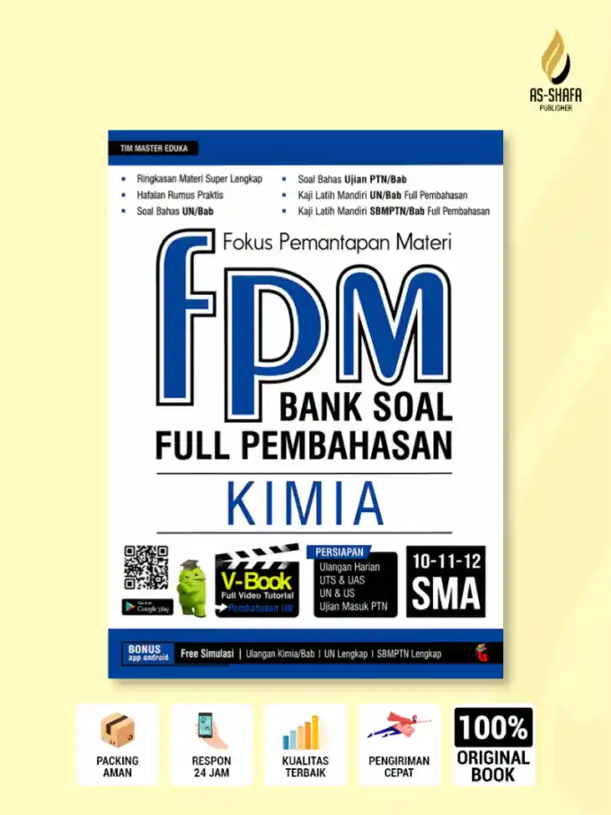 FPM Bank Soal Full Pembahasan Kimia SMA Kelas 10, 11, 12 – Persiapan Ulangan, UTS, UAS, UN & UTBK/PTN Terlengkap