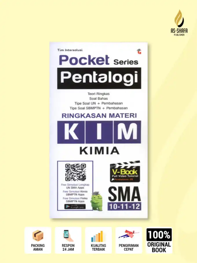 Pocket Series Pentalogi KIM Kimia SMA 10–11–12: Ringkasan Materi, Soal Bahas, dan Pembahasan Lengkap