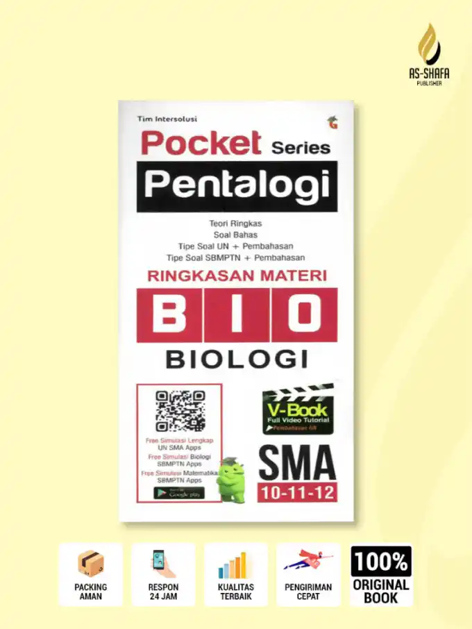 Pocket Series Pentalogi Ringkasan Materi Biologi SMA Kelas 10, 11, 12 – Teori Ringkas, Soal Bahas, UN & SBMPTN