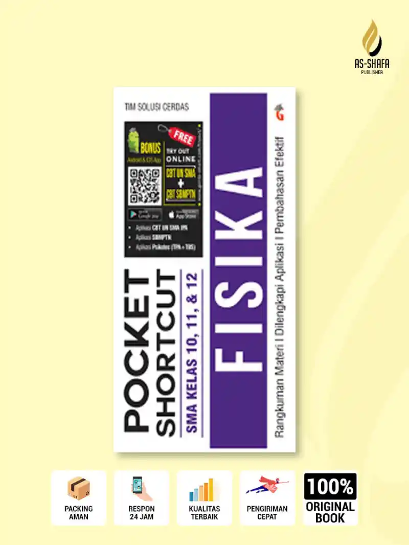 Pocket Shortcut Fisika SMA Kelas 10, 11 & 12: Ringkasan Materi, Rumus, dan Pembahasan Soal Lengkap
