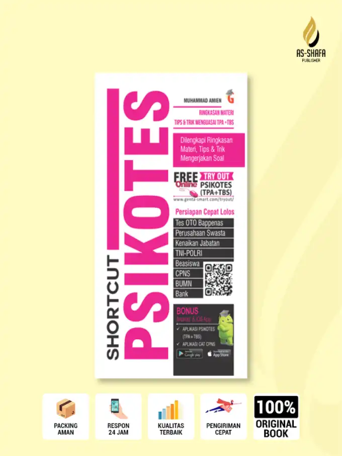 ShortCut Psikotes: Ringkasan Materi, Tips & Trik, dan Try Out Psikotes (TPA + TBS)
