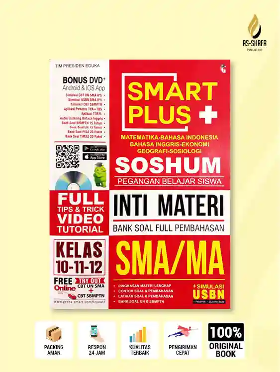 SMART PLUS+ SOSHUM SMA/MA Kelas 10–11–12 – Inti Materi & Bank Soal Full Pembahasan