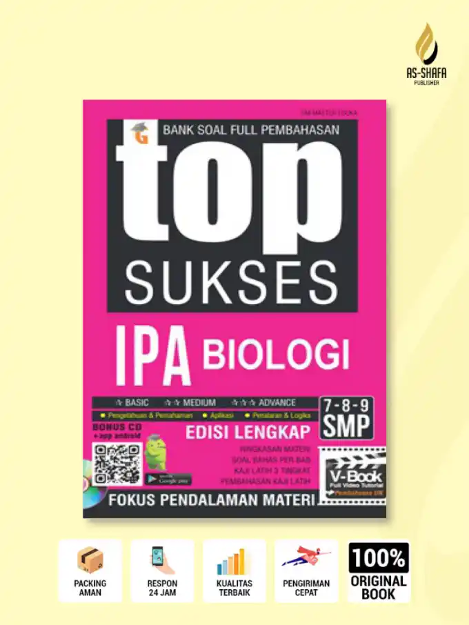 Top Sukses IPA Biologi SMP Kelas 7, 8, & 9 – Bank Soal Full Pembahasan Edisi Lengkap