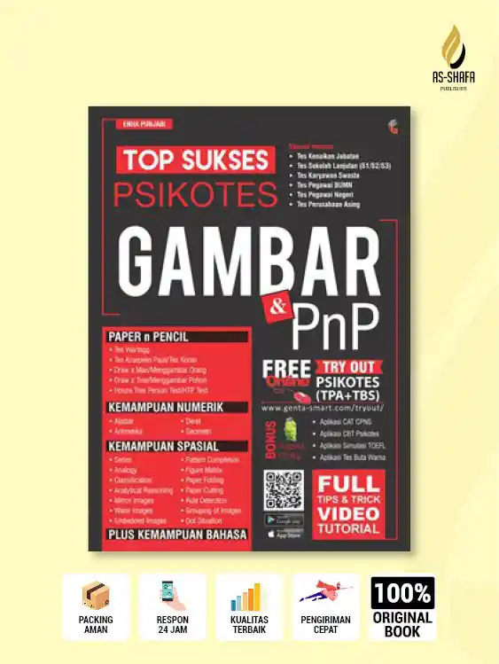 Cover of Top Sukses Psikotes Gambar &amp; PnP – Panduan Lengkap Tes Gambar, Pola &amp; Penalaran