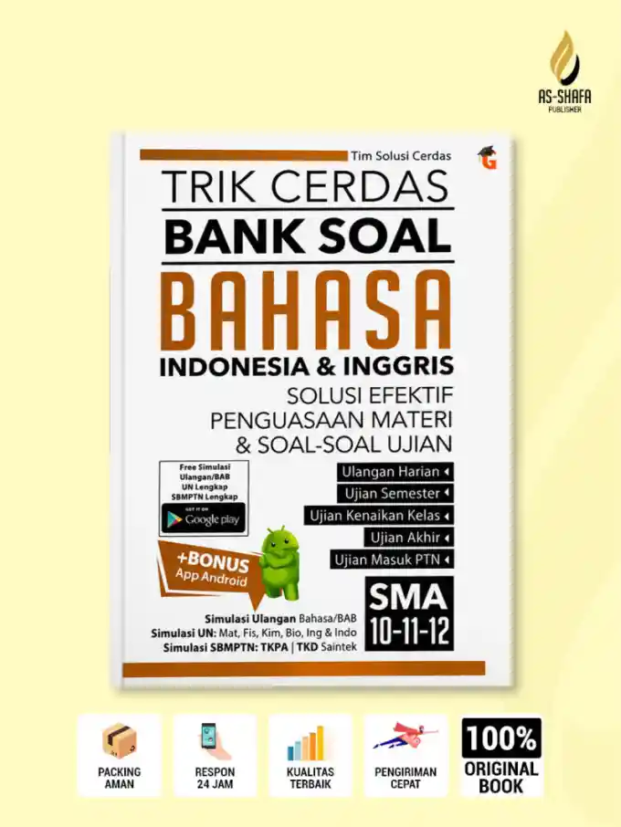 Trik Cerdas Bank Soal Bahasa Indonesia & Inggris SMA Kelas 10, 11, 12 | Solusi Efektif Penguasaan Materi dan Soal Ujian