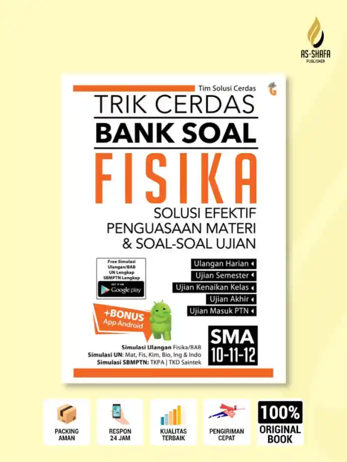Cover of Trik Cerdas Bank Soal Fisika SMA Kelas 10 11 12 - Solusi Efektif Penguasaan Materi
