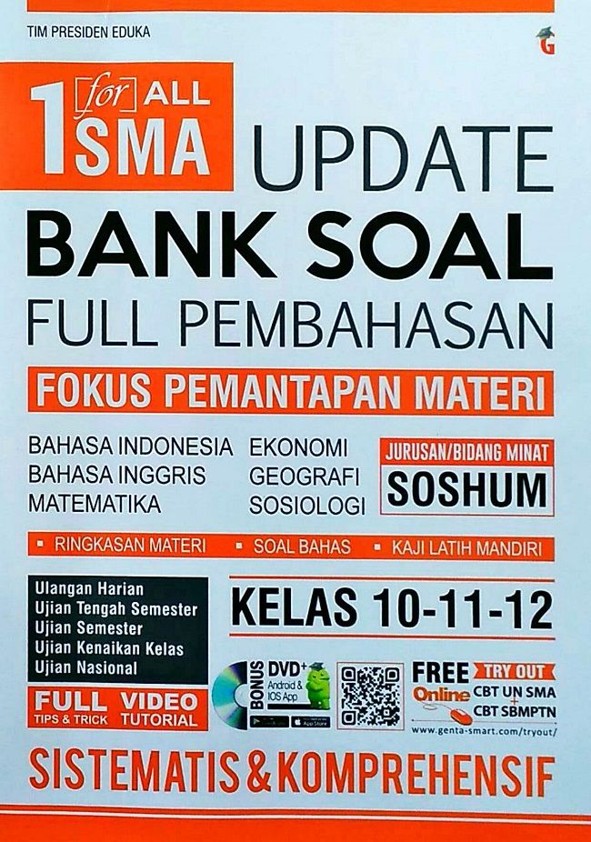 Cover of 1 for All SMA Update Bank Soal Full Pembahasan Soshum Kelas 10-11-12