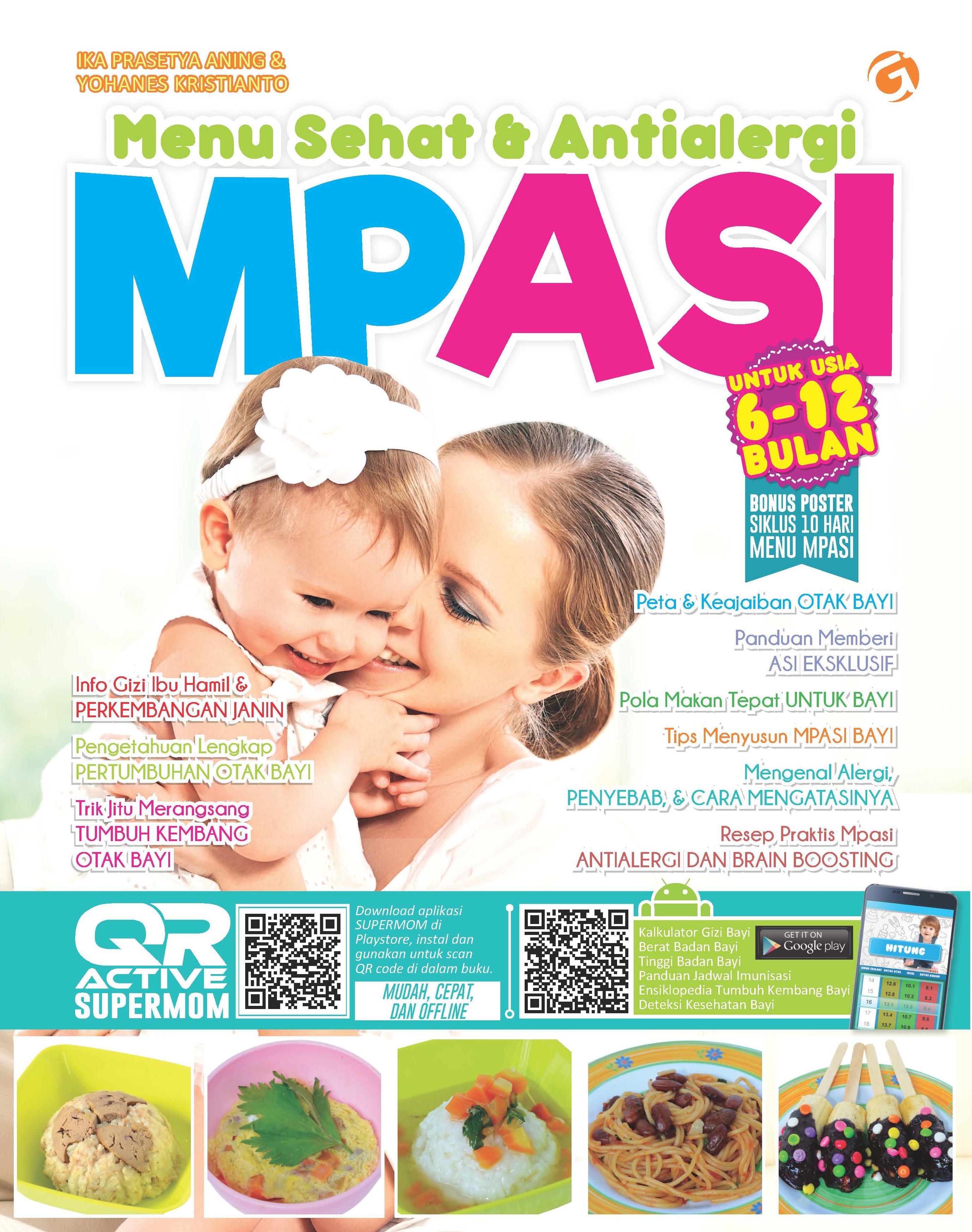 Buku Menu Sehat & Antialergi MPASI Untuk Usia 6-12 Bulan