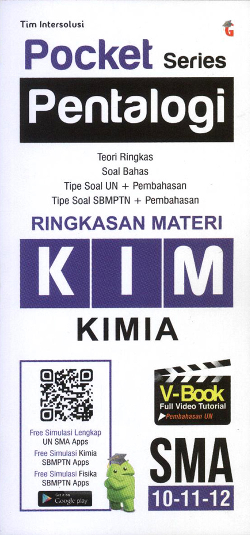 Pocket Series Pentalogi KIM Kimia SMA 10–11–12: Ringkasan Materi, Soal Bahas, dan Pembahasan Lengkap