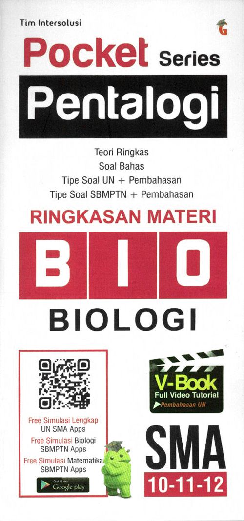 Pocket Series Pentalogi Ringkasan Materi Biologi SMA Kelas 10, 11, 12 – Teori Ringkas, Soal Bahas, UN & SBMPTN